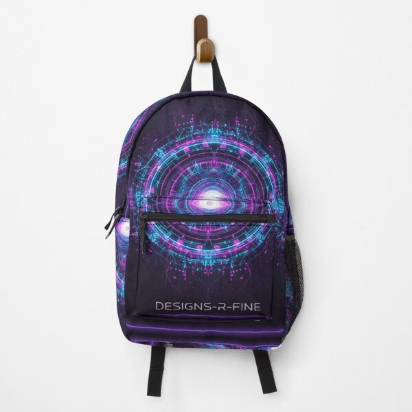 Item preview, Neo-Tokyo Tarot Card Back - Cyberpunk Neon Sacred Geometry designed and sold by Designs-R-Fine.
