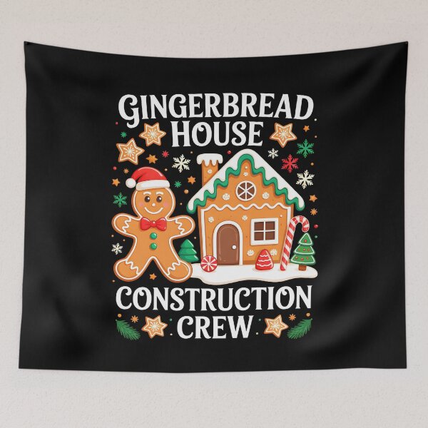 Item preview, Gingerbread House Construction Crew Decorating Baking Xmas designed and sold by KarimSoCute.