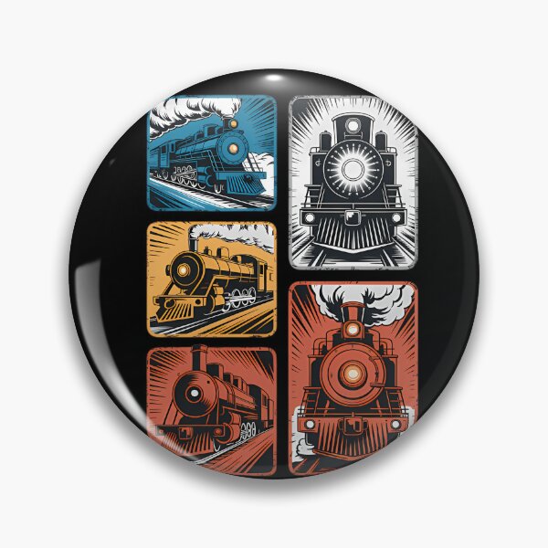 Item preview,  Train Railroad Engineer Railway Train Locomotive  designed and sold by ScottieBode.