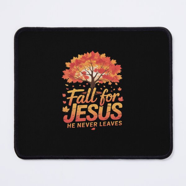 Item preview, Fall for Jesus He Never Leaves Christian Faith Thanksgiving designed and sold by marcusry.