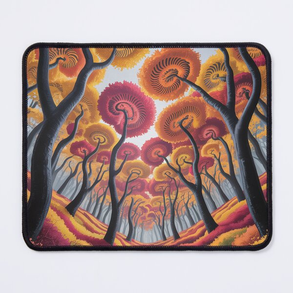 Item preview, A fantastical autumn forest rendered in a dreamlike style. designed and sold by Lilashakti ⭐️ ⭐️ ⭐️ ⭐️ ⭐️.