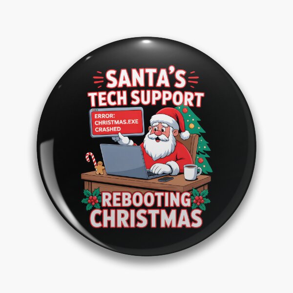 Item preview, Santa's Tech Support Rebooting Christmas Funny designed and sold by KarimSoCute.