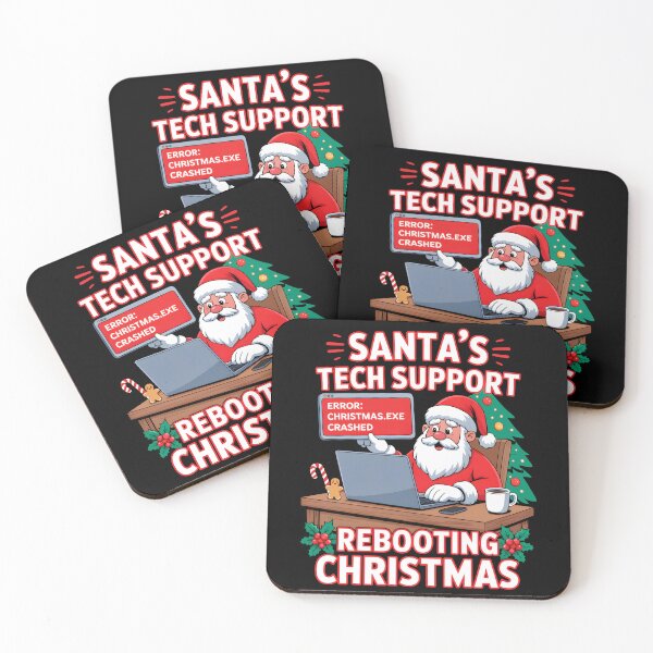 Item preview, Santa's Tech Support Rebooting Christmas Funny designed and sold by KarimSoCute.