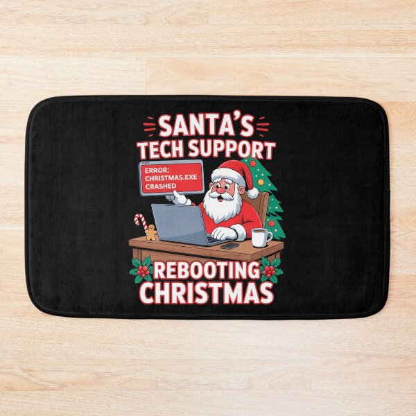 Item preview, Santa's Tech Support Rebooting Christmas Funny designed and sold by KarimSoCute.