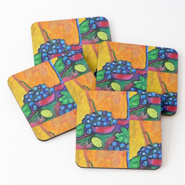 Item preview, Grapes and Lemon – A Bold Reminder to Eat Clean by NikkiArt24 designed and sold by Nikkiart24.redbubble.com.
