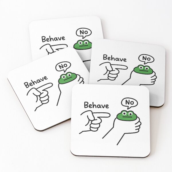 Item preview, Dishonest Frog Funny Frog Meme Behave No designed and sold by KarimSoCute.
