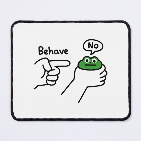 Item preview, Dishonest Frog Funny Frog Meme Behave No designed and sold by KarimSoCute.