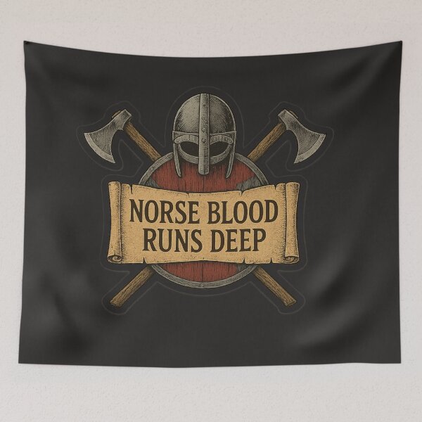 Item preview, Norse Blood Runs Deep • Viking Heritage Warrior Design designed and sold by fairmaiden7.
