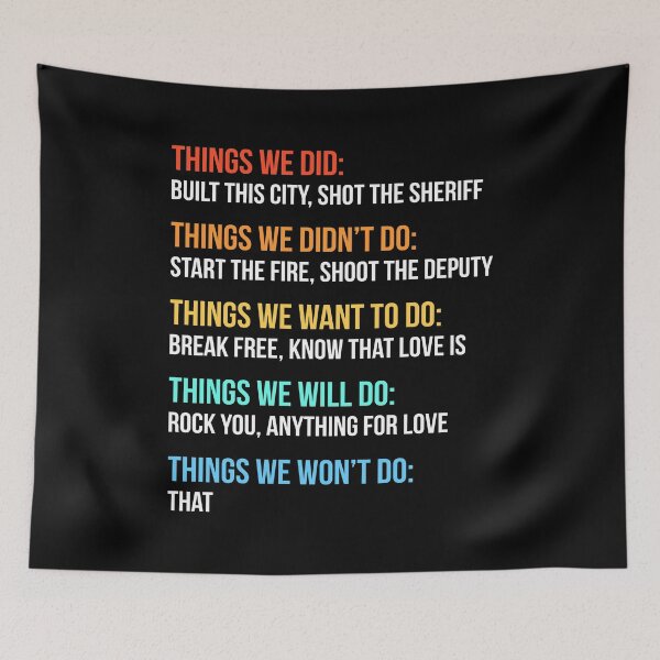 Item preview, Retro Vintage Things We Did Didn't Want Will Won't Do designed and sold by KarimSoCute.