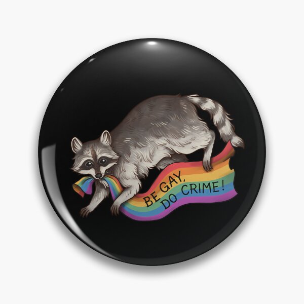 Item preview,  Be Gay Do Crime - Rainbow Flag Pride Flag Stealing Raccoon Trash Panda Lgbtqia Queer Trans Alphabet Mafia Funny Pride Shirt Csd Pride Month designed and sold by SusanaKlein.
