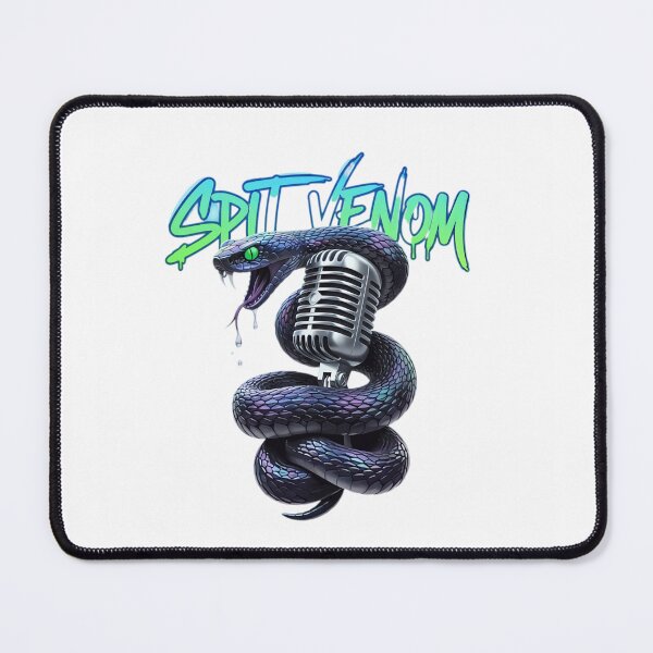Item preview, Spit Venom: Neon Cobra Microphone Rap Snake Logo designed and sold by Scorpio Art.