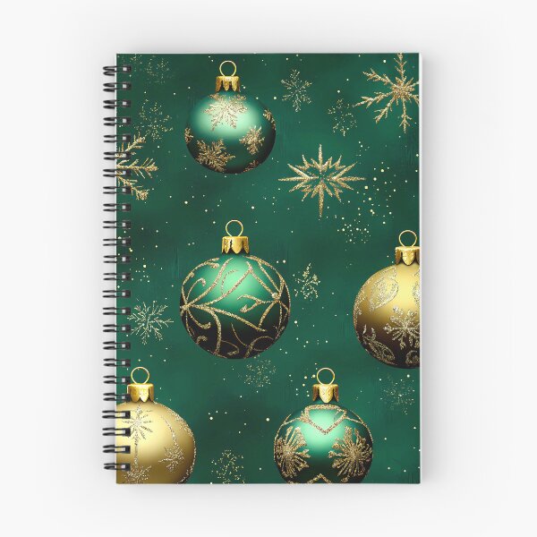 Item preview, Christmas Golden Ornaments And Stars On Holiday Green  designed and sold by DEC02.