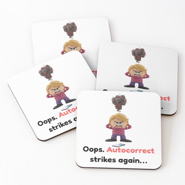 Item preview, Autocorrect Strikes Again - Funny Autocorrect Fail Meme Design designed and sold by HumTumMe.