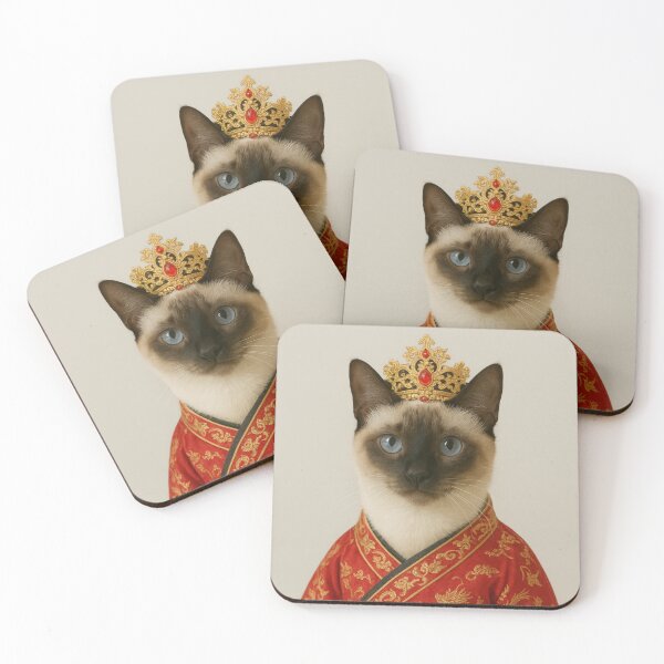 Item preview, Princess Pingyang of China Cat Portrait – Victorian Aristocrat Feline Art designed and sold by flowerpower999.