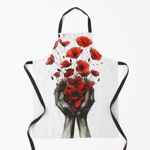 Item preview, Sketched Hands With Poppies designed and sold by Fabricbella.