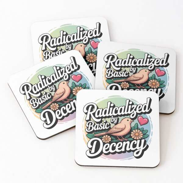 Item preview, Radicalized by Basic Decency Bird Flat Cartoon Statement designed and sold by chattsuede.