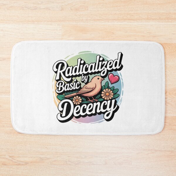 Item preview, Radicalized by Basic Decency Bird Flat Cartoon Statement designed and sold by chattsuede.