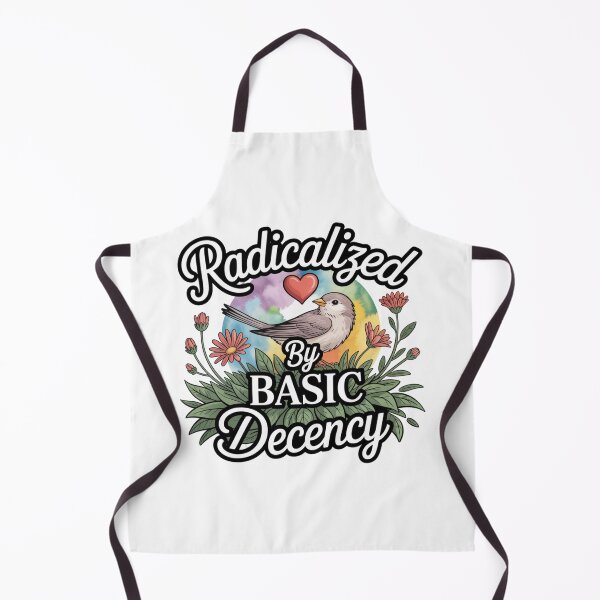 Item preview, Radicalized By Basic Decency Gentle Advocacy Bird Watercolor Art designed and sold by chattsuede.