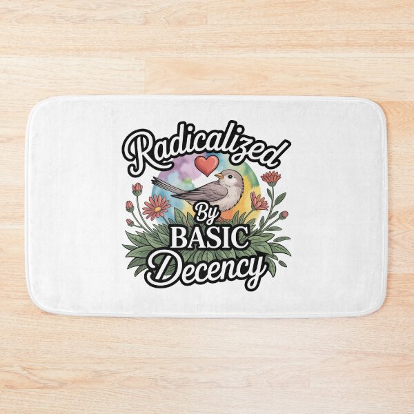 Item preview, Radicalized By Basic Decency Gentle Advocacy Bird Watercolor Art designed and sold by chattsuede.