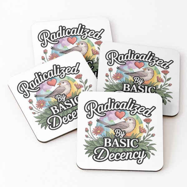 Item preview, Radicalized By Basic Decency Gentle Advocacy Bird Watercolor Art designed and sold by chattsuede.