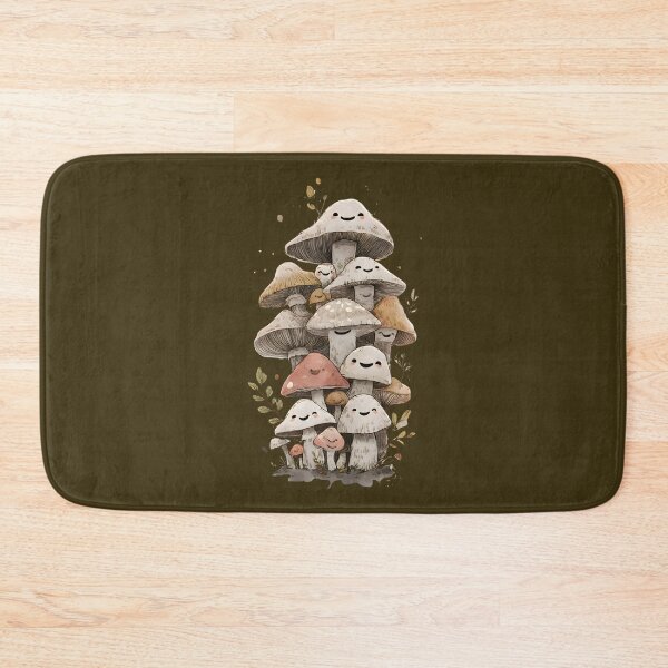 Item preview, Cute Happy Mushrooms – Kawaii Goblincore Mushroom Family | Cozy Cottagecore Nature Art designed and sold by Goblinlife.