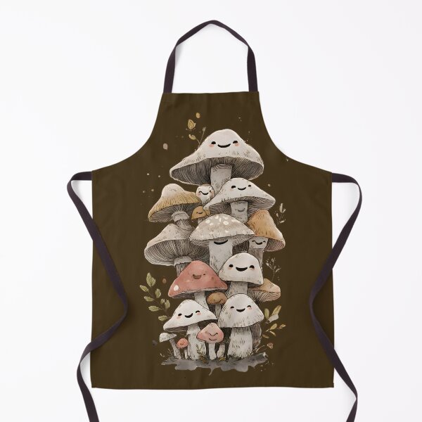 Item preview, Cute Happy Mushrooms – Kawaii Goblincore Mushroom Family | Cozy Cottagecore Nature Art designed and sold by Goblinlife.