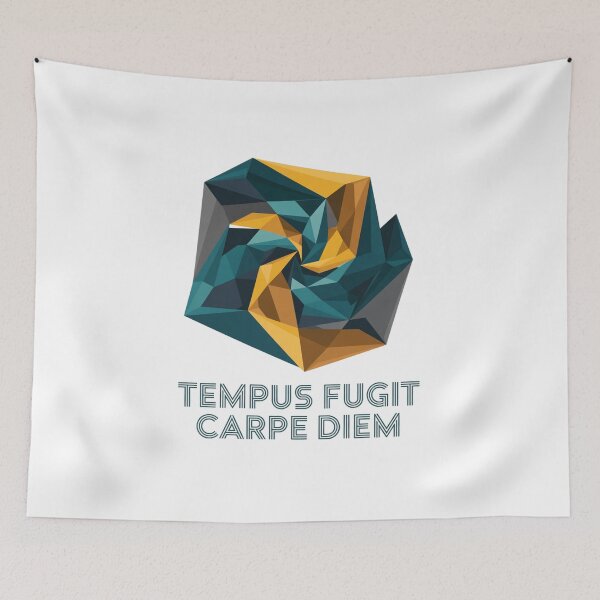 Item preview, Tempus Fugit Carpe Diem Abstract Geometric Art designed and sold by chattsuede.