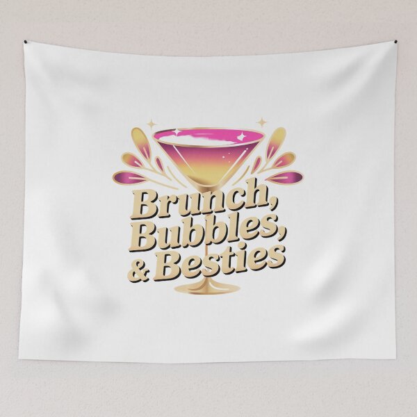 Item preview, Brunch Bubbles and Besties Galentine's Day Retro Cocktail Vibes designed and sold by chattsuede.