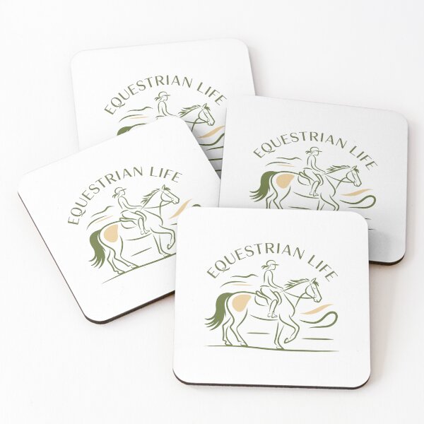 Item preview, Equestrian Life Minimalist Horse Riding Art designed and sold by chattsuede.