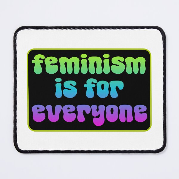 Item preview, Feminism Is For Everyone black background designed and sold by GeoGoose.