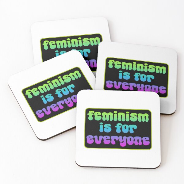 Item preview, Feminism Is For Everyone black background designed and sold by GeoGoose.