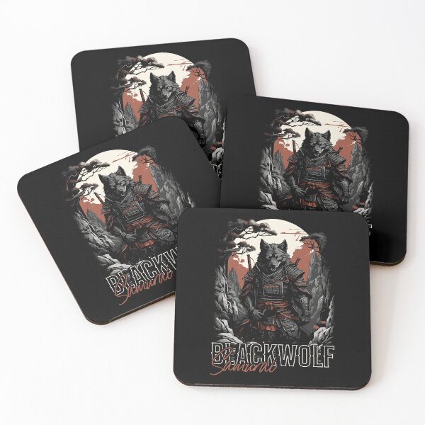 Item preview, Black Wolf Samurai | Warrior Spirit Japanese Art Design designed and sold by pixorygraphix.