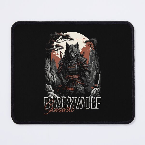 Item preview, Black Wolf Samurai | Warrior Spirit Japanese Art Design designed and sold by pixorygraphix.