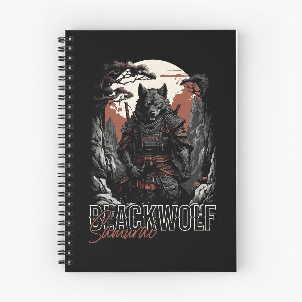Item preview, Black Wolf Samurai | Warrior Spirit Japanese Art Design designed and sold by pixorygraphix.