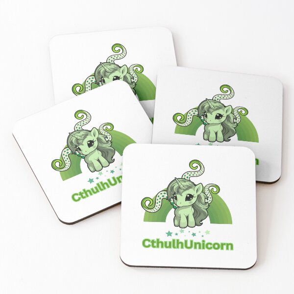 Item preview, Green CthulhUnicorn designed and sold by Cthulhu & Coffee.