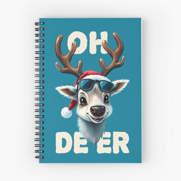 Item preview, "Oh Deer" Cute Cartoon Reindeer Christmas Pun designed and sold by SolaoLab.
