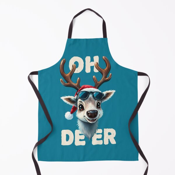 Item preview, "Oh Deer" Cute Cartoon Reindeer Christmas Pun designed and sold by SolaoLab.