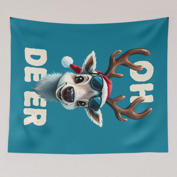 Item preview, "Oh Deer" Cute Cartoon Reindeer Christmas Pun designed and sold by SolaoLab.