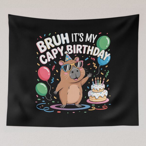 Item preview, Capy Birthday BRUH Capybara Cute Happy Birthday designed and sold by wansilastomi.