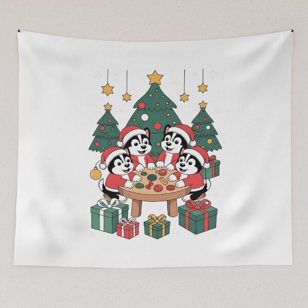 Item preview, Group Santa Huskies Christmas Activities Funny Owner designed and sold by BakeryDozen.