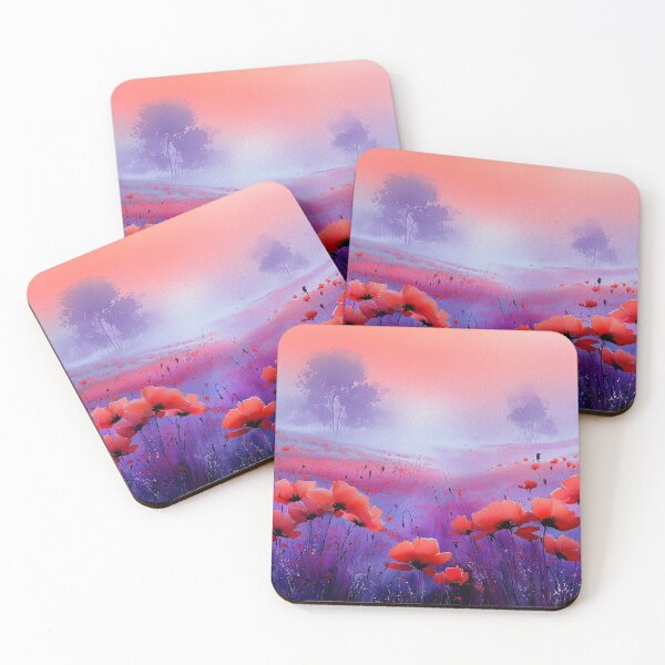 Item preview, Sunset over Poppy Field designed and sold by laurashawart.