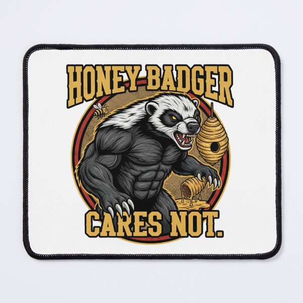 Item preview, Fearless Honey Badger Don't Care - Aggressive Animal Attitude Gift designed and sold by Wear Sculpt.