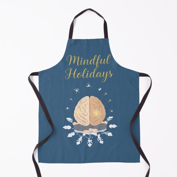 Item preview, Mindful Holidays | Meditation Brain Christmas Art, Calm Mind, Self Care, Mindfulness & Mental Wellness Gift designed and sold by PureBrain.