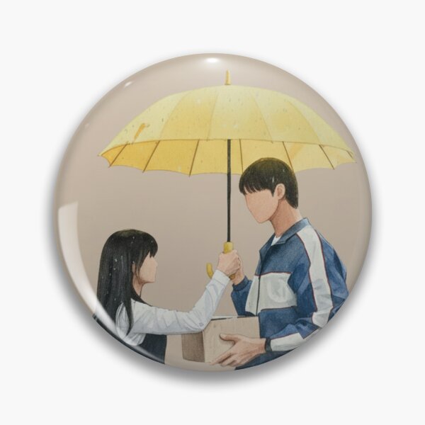 Item preview, Romantic Couple Umbrella Design - First Meeting Love Illustration Gift (the first meet) designed and sold by jkaestheticss.