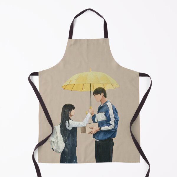 Item preview, Romantic Couple Umbrella Design - First Meeting Love Illustration Gift (the first meet) designed and sold by jkaestheticss.