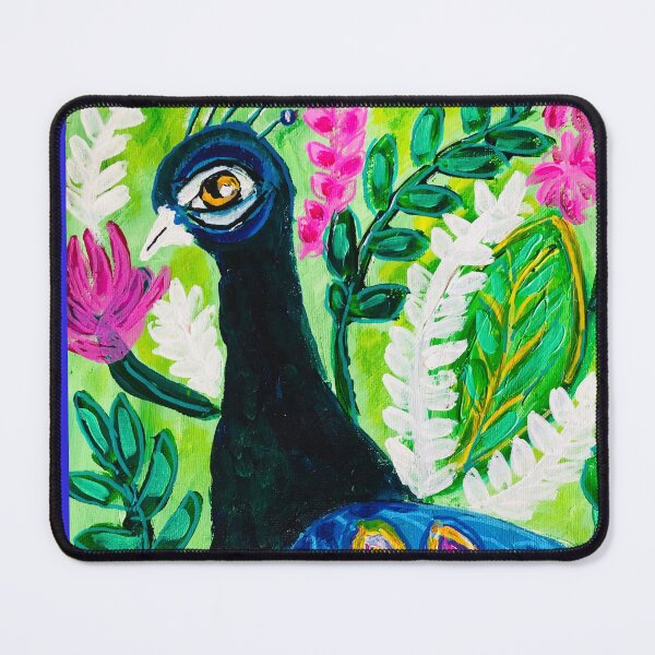 Item preview, Fantasy Peacock Dreams – Bright Bold Wildlife Art by NikkiArt24 designed and sold by Nikkiart24.redbubble.com.