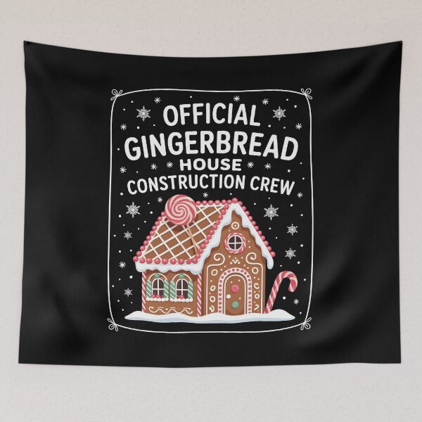 Item preview, Gingerbread House Construction Crew Christmas designed and sold by wansilastomi.