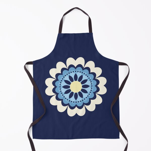 Item preview, Blue Folk Floral Motif Pattern designed and sold by 0606PM.