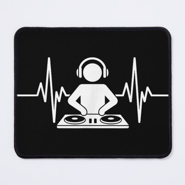 Item preview, DJ Heartbeat EKG Pulse Simple Icon Music Lover EDM Festival Design designed and sold by EricCotanori.