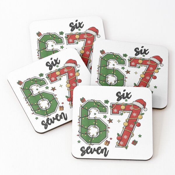 Item preview, Six Seven Number Christmas Lights Xmas Holiday Green Red Jersey Font designed and sold by EricCotanori.